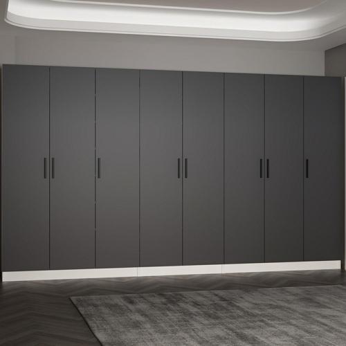 Kale 210 Cm 8 Kapaklı 4B Raf Portmanto Beyaz Antrasit