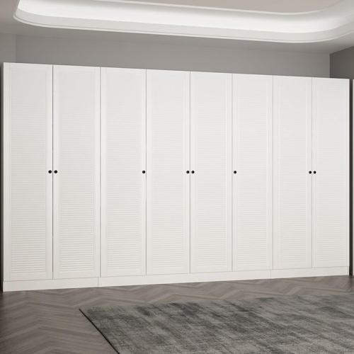 Kale 210 Cm 8 Kapaklı 6B Raf Portmanto Byz Mbr Panjur Byz