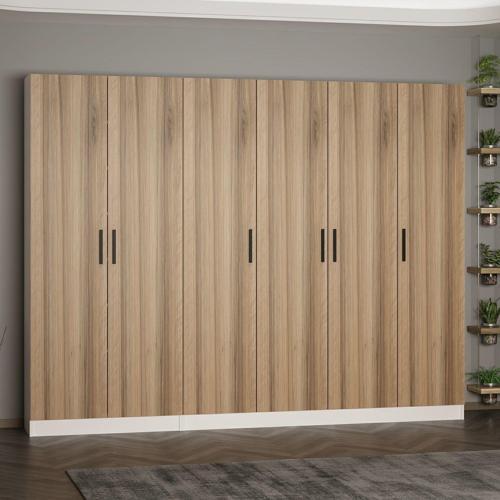 Kale 210 Cm 6 Kapaklı 4B Raf Portmanto Beyaz Dore