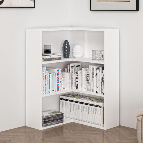 Adel 2 Raflı Köşe Kitaplık - Beyaz