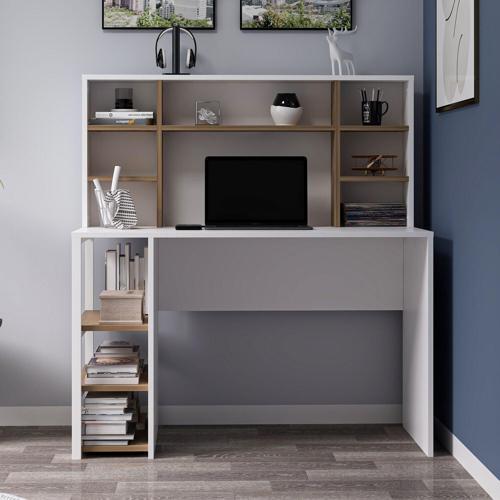 Liora Çalışma Masası - Beyaz/Rahle