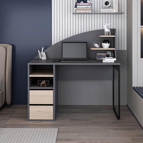 Mirel Çalışma Masası - Antrasit/Derin Sepet