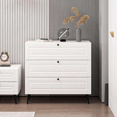 Kale Şifonyer İlkbahar Beyaz/Beyaz