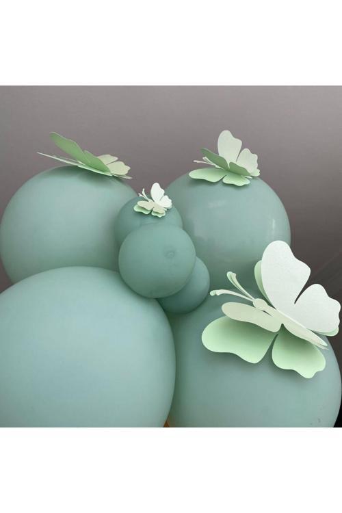 15'Li Kelebek Doğum Günü Balon Süsü