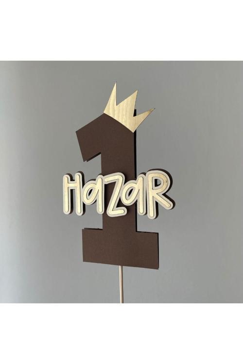 Kişiye Özel One Pasta Süsü, 1 Yaş Doğum Günü Pasta Üstü Süsü