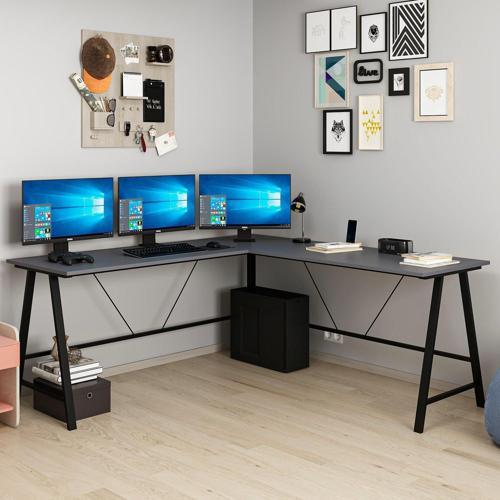 Team L Köşe Çalışma Masası - Antrasit