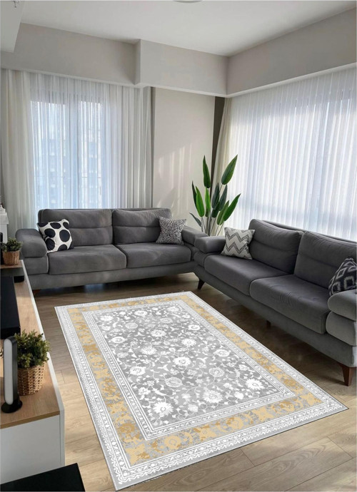 Kaymaz Tabanlı Yıkanabilir Baskılı Halı Yolluk