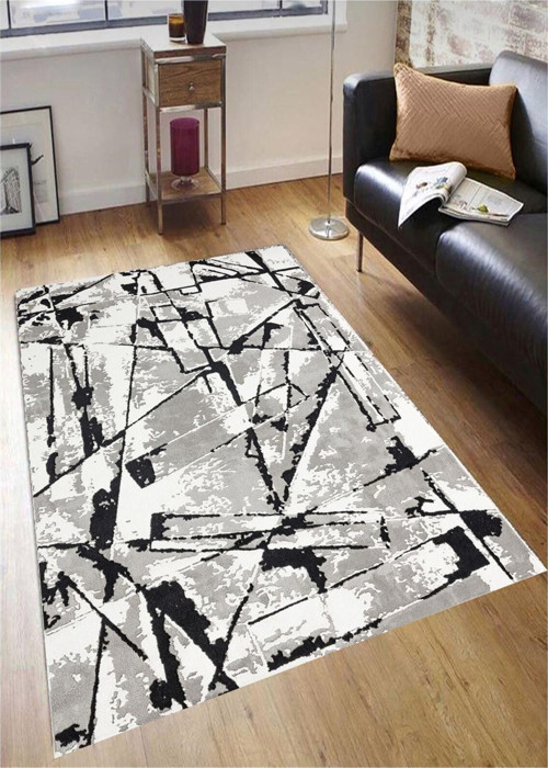 Gri Kaymaz Tabanlı Halı Makinede Yıkanabilir Antialerjik Halıyolluk Dijital Baskı