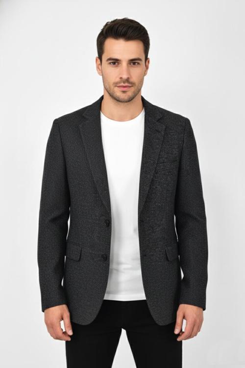 Erkek Kışlık Kumaş Tek Ceket 4 Drop BGL-ST04984
