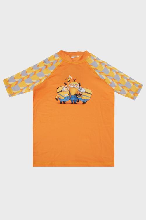 Hope Baskılı Uv Korumalı Kısa Kollu Mayo Erkek Çocuk T Shirt ST2522140000 SARI