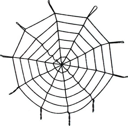 Halloween Cadılar Bayramı Örümcek Ağ Dekor Siyah