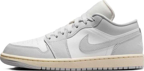 Air Jordan 1 Low Womens Leather Sneaker Hakiki Deri Kadın Günlük Spor Ayakkabı Beyaz