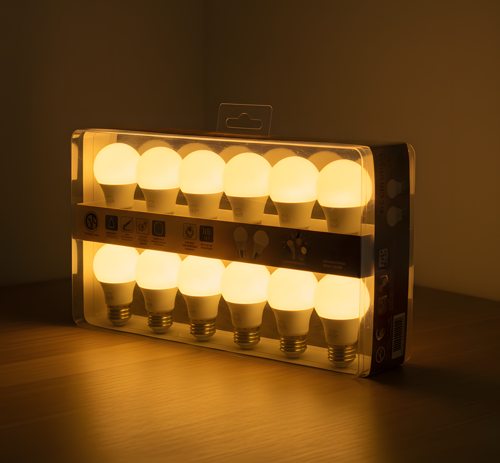 KES181 – 9W 220V E27 3000K Günışığı LED Ampul (12'li Paket)