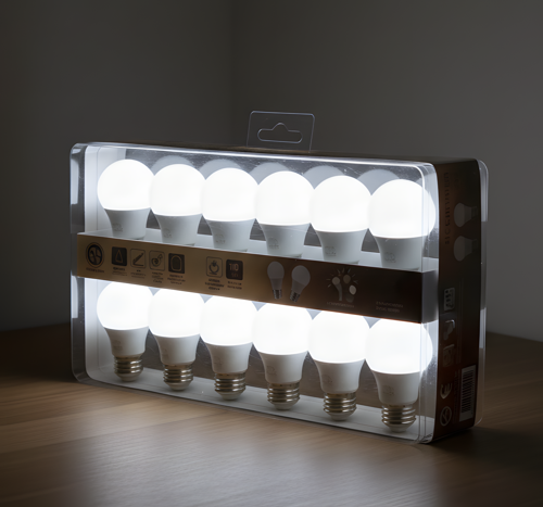 KES181 – 9W 220V E27 6500K Beyaz LED Ampul (12'li Paket)