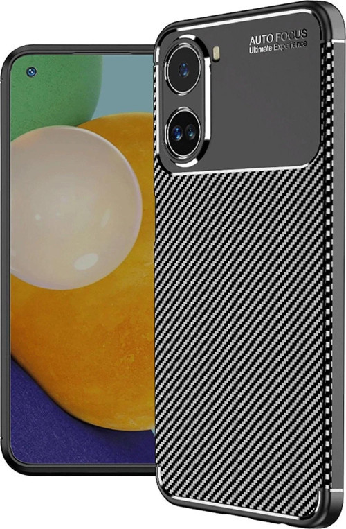 Xiaomi Poco X7 Pro Kılıf Auto Focus Karbon Kapak - Siyah-(5796)