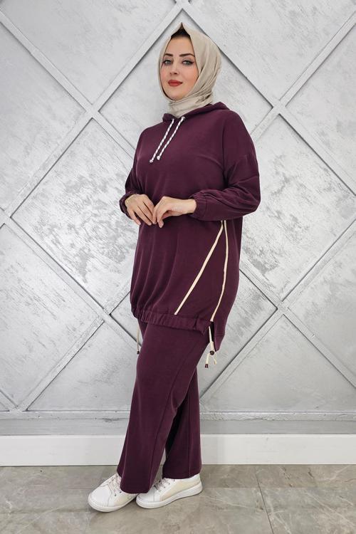 KADIN KAPÜŞONLU KOMBİNLİ TESETTÜR TAKIM