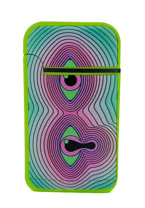 Zengaz Cool Tasarım Jet Alev Çakmak - Trippy Melting Eye