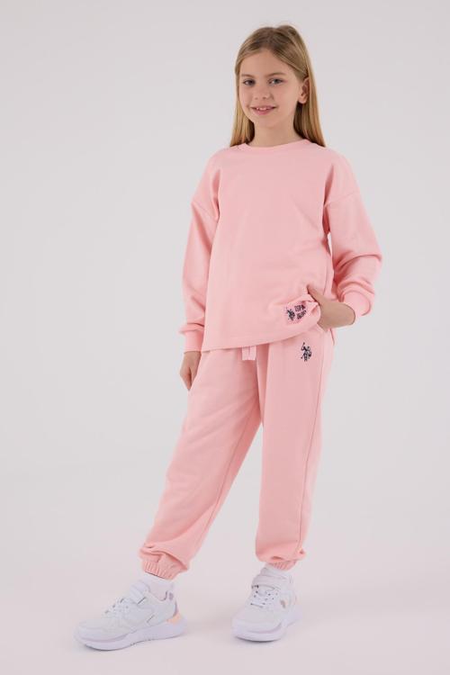 Lisanslı Kız Çocuk Alt Üst 2 Parça Eşofman Takımı US2300