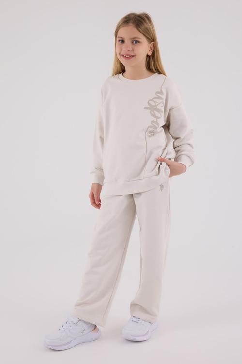 Lisanslı Kız Çocuk Alt Üst 2 Parça Eşofman Takımı US2304