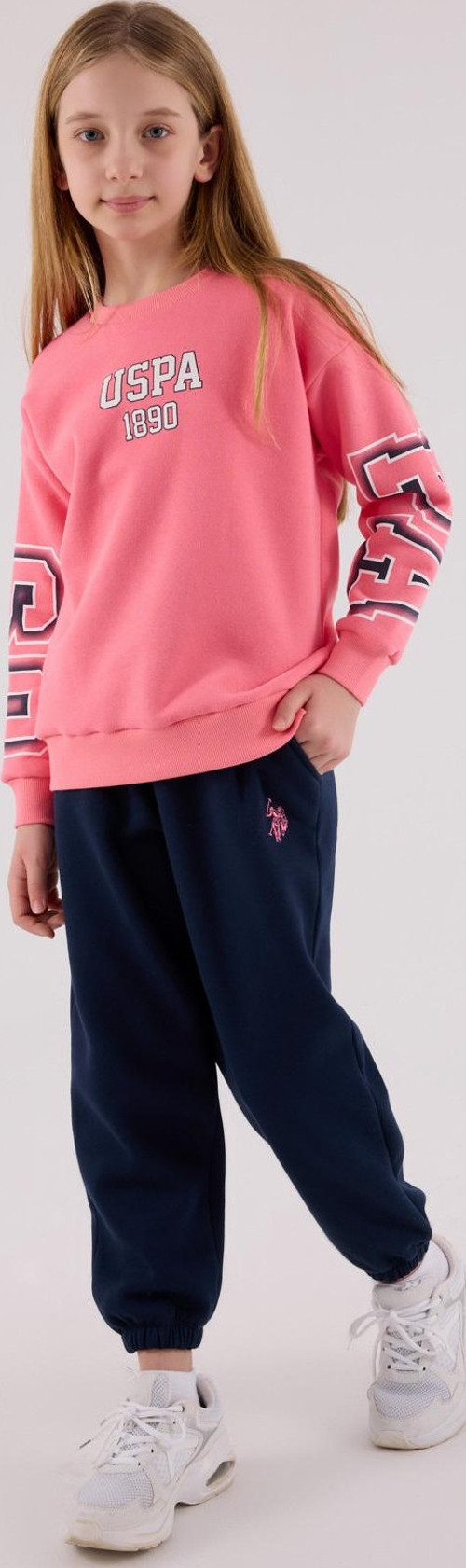 Lisanslı Kız Çocuk Alt Üst 2 Parça Eşofman Takımı US2314