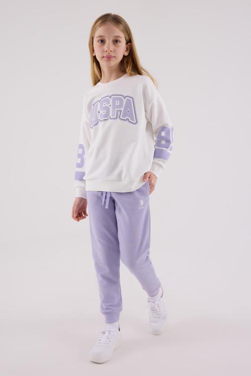 Lisanslı Kız Çocuk Alt Üst 2 Parça Eşofman Takımı US2321