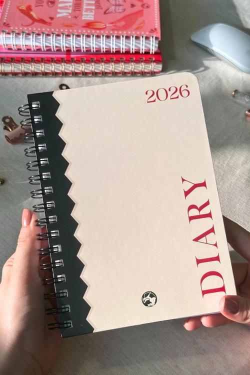 2026 Haftalık Ajanda Spiralli A5 12 Aylık Bold