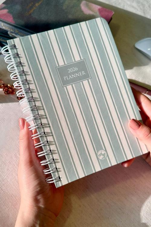 2026 Haftalık Ajanda Spiralli A5 12 Aylık Line