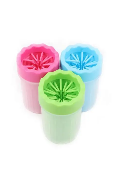 Silikon Fırçalı Köpek Pati Yıkama Kabı (Küçük Boy)