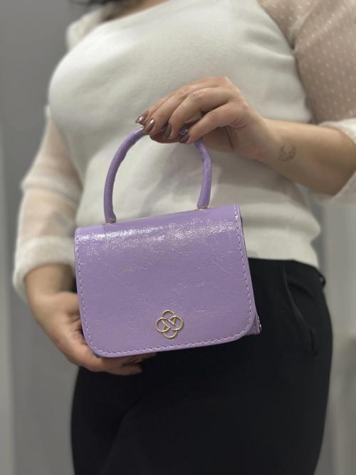 Lila cilt krash çanta