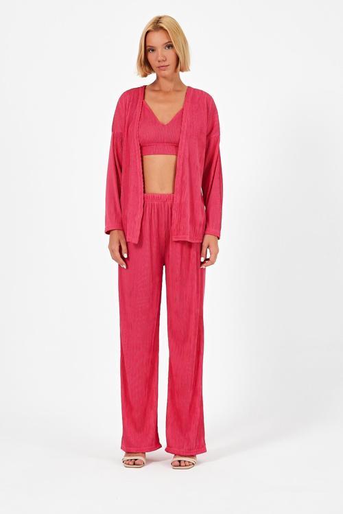 CROPLU 3'LÜ PLİSE TAKIM