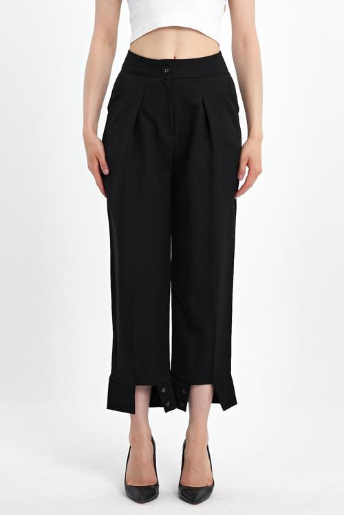 Paçası Düğmeli Pantolon