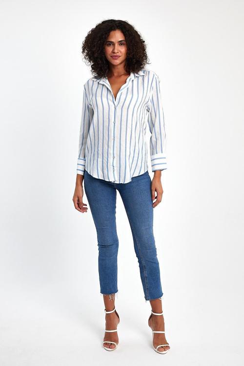 V Yaka Modal Gömlek