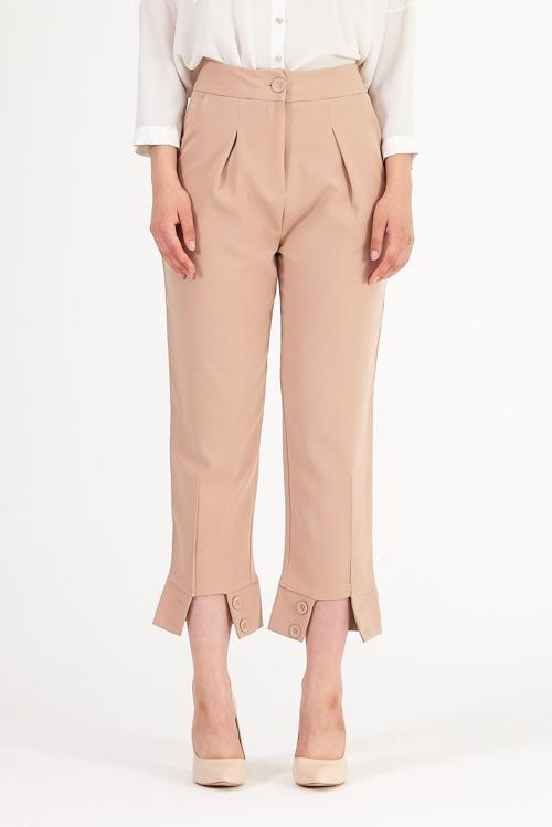 Paçası Düğmeli Pantolon