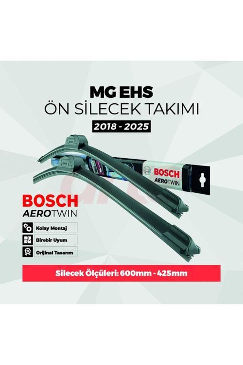 Bosch Mg Ehs Ön Ve Arka Silecek Takımı Tem. 2018-2024 Uyumlu | Aerotwin Serisi | 3'Lü Set |