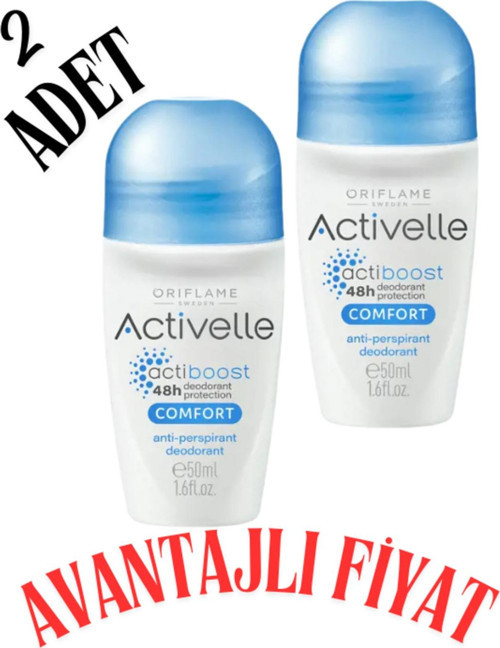 Activelle Comfort Anti perspirant Roll on 2 Adet 33139