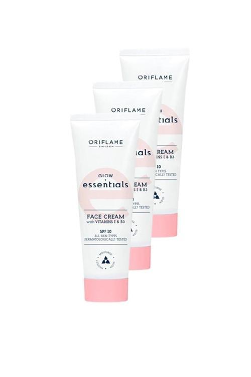 Glow Essentials E & B3 Vitaminli Yüz Kremi 3'lü Set