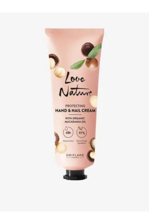 Love Nature Organik Makademya Yağı Içeren Koruyucu El & Tırnak Kremi 75 ml
