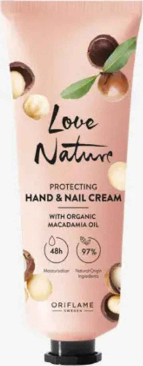 Love Nature Organik Makademya Yağı Içeren Koruyucu El & Tırnak Kremi 75 ml