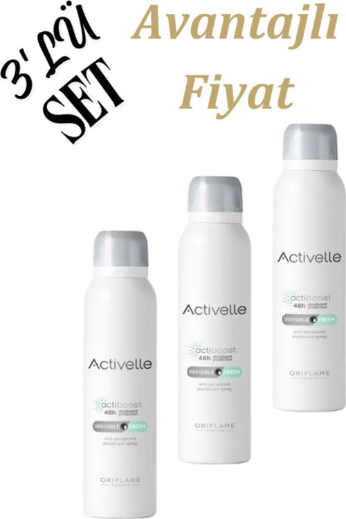 Activelle Invisible Fresh Anti-perspirant Deodorant 3'lü 41311