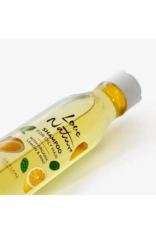 Love Nature Yağlı Saçlar Için Organik Limon Ve Nane Özüne Sahip Şampuan 41354