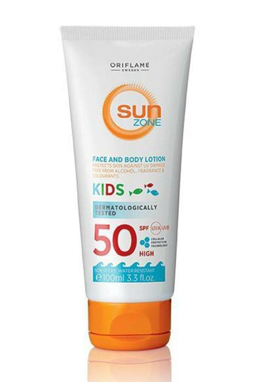 Sun Zone Çocuklar Için Spf 50 Yüksek Korumalı Yüz Ve Vücut Güneş Losyonu 100 Ml