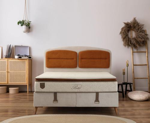 Retro Baza Başlık - Ceviz Ayak-Coco03 -Yastık Coco08 160x200