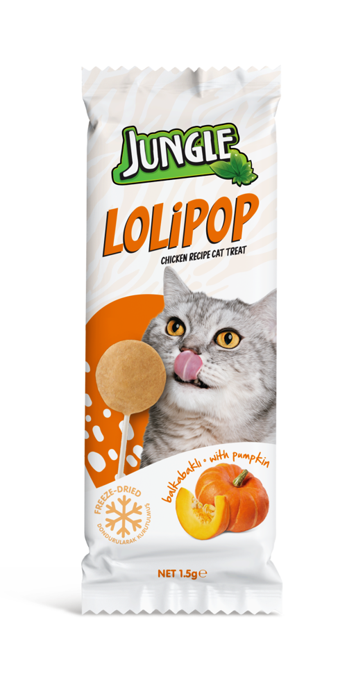 Kedi Lolipop Balkabaklı 1,5 g