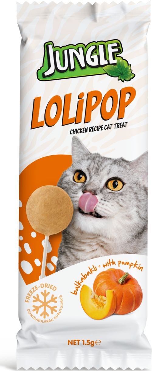 Kedi Lolipop Balkabaklı 1,5 g
