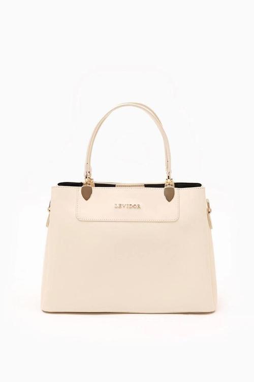 Krem Kadın El ve Omuz Çantası 930120