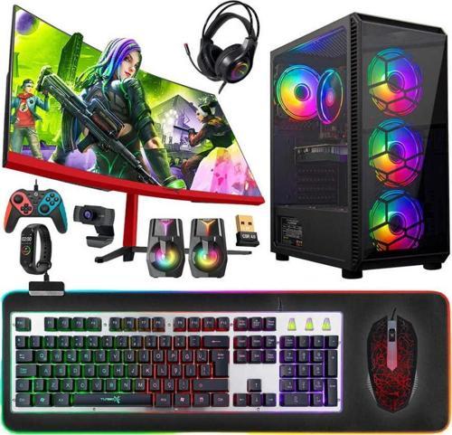 Tx5016 Ryzen 5 3600 32GB 512GB SSD GTX1050Ti 4GB 23.6 Curved Oyuncu Bilgisayarı