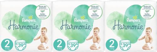 Pampers Harmonie Bebek Bezi Beden:2 (4-8KG) Mini 117 Adet Aylık Ultra Fırsat Pk