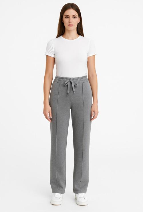 Kadın Gri Eşofman Pantolon-P3045