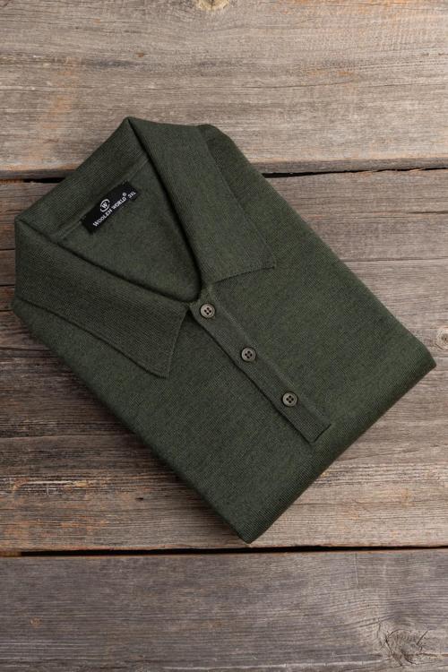 Polo Yaka Battal (Büyük Boy) Yünlü Triko Kazak