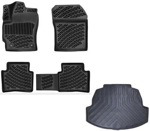 Toyota Corolla Sedan  Hybrid 2019 Sonrası Uyumlu 3D Havuzlu Paspas + Bagaj Havuzu Set